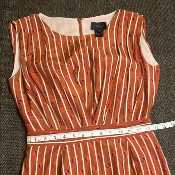 Anthropologie Silk Blend Rachel Comey Sleeveless Dress with Cute Crab Print Sz 4 - Picture 6 of 12